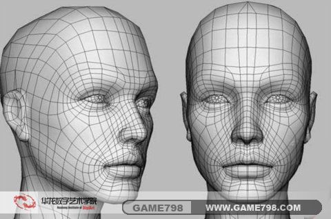 游戏角色建模 人物面部布线基础讲解